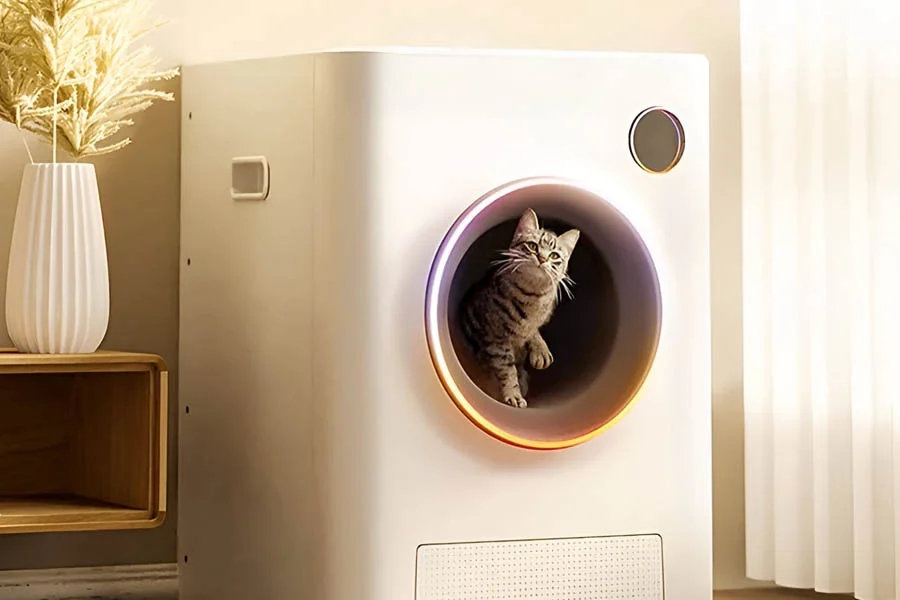 automatic self cleaning cat litter box