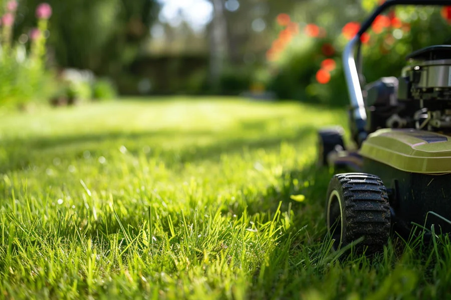 battery powered electric lawn mowers