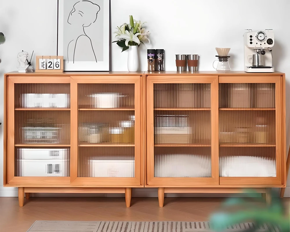 sideboard cabinet with glass doors